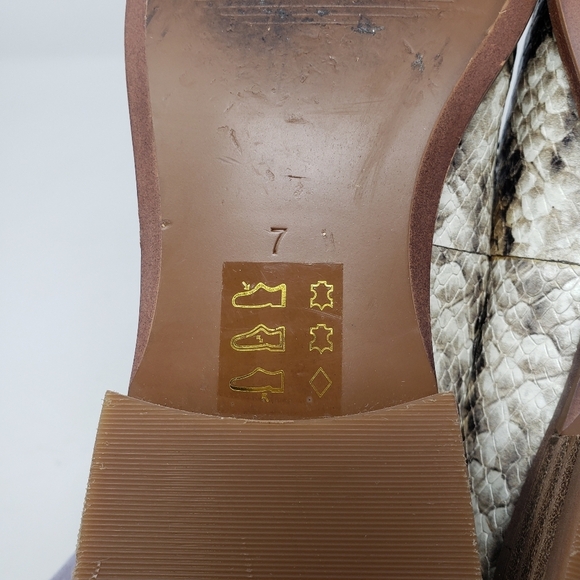 Madewell The Frances Loafer in Snake Embossed Leather size 7 - Picture 7 of 9